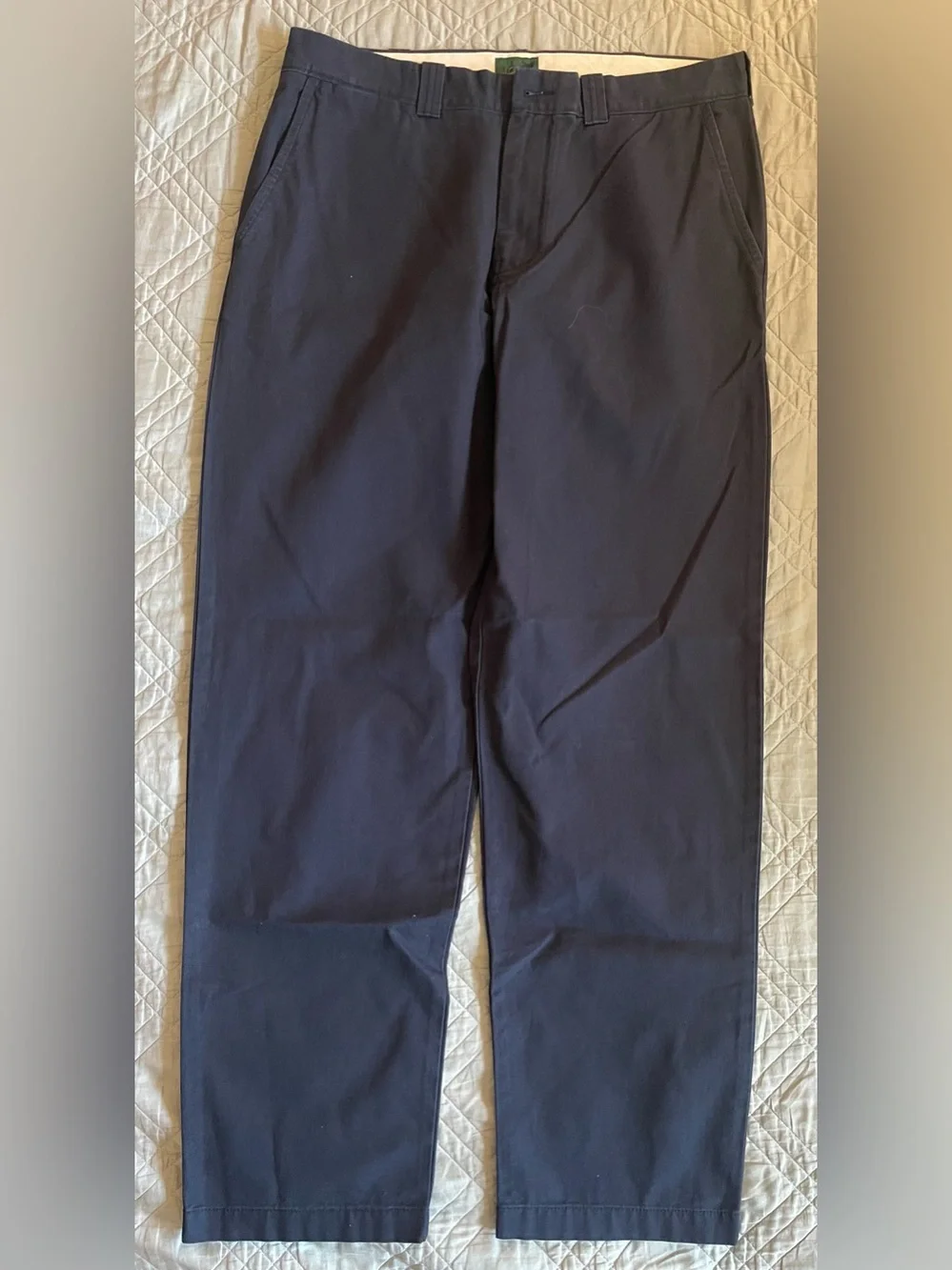 J. CREW Classic trouser in canvas Navy Size 34/34 NWD $98 BW595